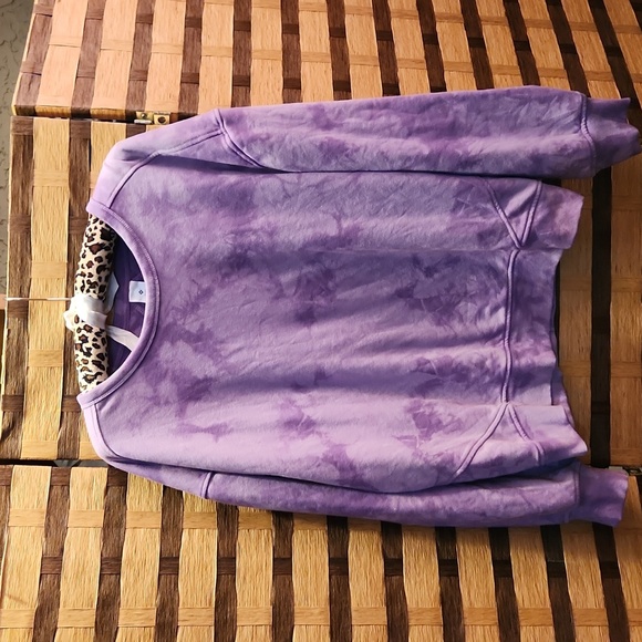 NWT! Tiedye purple sweatshirt - Picture 1 of 7